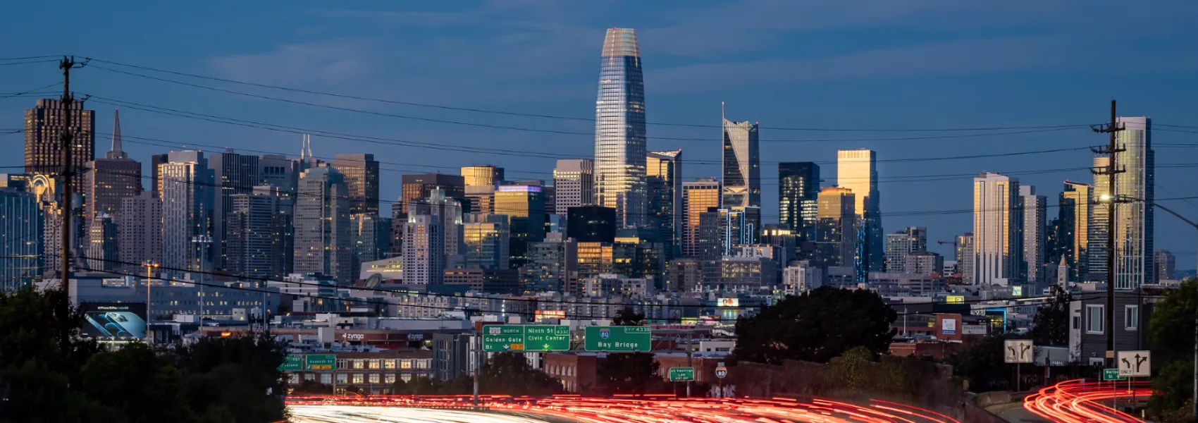 Downtown SF Downtown SF from Hospital Curve