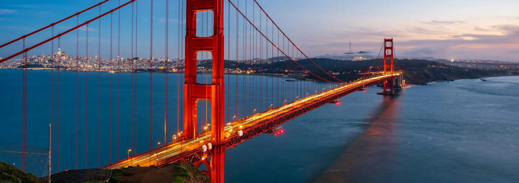 Golden Gate Bridge at Sunset Golden Gate Bridge at Sunset